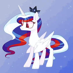 Size: 400x400 | Tagged: safe, artist:lackendack, imported from derpibooru, alicorn, pony, nation ponies, ponified, russia, solo