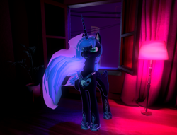 Size: 1280x977 | Tagged: safe, artist:syah, imported from derpibooru, nightmare moon, 3d, 3d model