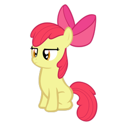 Size: 2700x2700 | Tagged: safe, artist:kuren247, imported from derpibooru, apple bloom, earth pony, pony, female, filly, high res, simple background, solo, transparent background