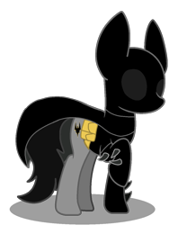 Size: 958x1208 | Tagged: safe, artist:elementbases, artist:lynnthenerdkitty, imported from derpibooru, earth pony, pony, batgirl, cassandra cain, commission, simple background, solo, transparent background