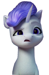 Size: 456x697 | Tagged: safe, edit, edited screencap, imported from derpibooru, screencap, purple haze (g5), rarity, pony, unicorn, spoiler:my little pony: a new generation, 3d, g5, my little pony: a new generation, purple mane, simple background, transparent background