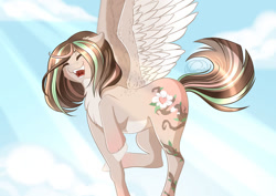 Size: 1024x724 | Tagged: safe, artist:nuumia, imported from derpibooru, oc, oc only, oc:dreamy mind, pegasus, pony, female, mare, solo