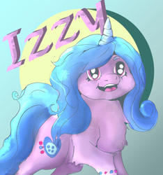 Size: 1280x1370 | Tagged: safe, artist:deltacandyfox, imported from derpibooru, izzy moonbow, pony, unicorn, spoiler:my little pony: a new generation, abstract background, female, g5, my little pony: a new generation, solo