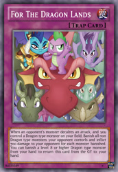 Size: 419x610 | Tagged: safe, imported from derpibooru, princess ember, spike, dragon, trap card, yu-gi-oh!