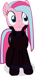 Size: 1280x2734 | Tagged: safe, artist:benpictures1, imported from ponybooru, pinkie pie, earth pony, comic:the storm kingdom, my little pony: the movie, bad end, bodysuit, clothes, command 6, commander pinkie diana pie, crystal of light, female, goggles, inkscape, mare, pinkamena diane pie, simple background, solo, transparent background, vector