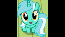 Size: 1280x720 | Tagged: safe, imported from derpibooru, lyra heartstrings, pony, unicorn, :t, animated, black background, bust, female, fifteen.ai, floppy ears, heart, hooves on cheeks, horn, love, mare, one eye closed, open mouth, open smile, orange eyes, overhead view, portrait, shadow, simple background, sitting, smiling, solo, sound, standing, tail, talking, two toned mane, two toned tail, webm, white background, wink