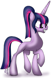 Size: 548x800 | Tagged: safe, artist:atalix, imported from derpibooru, sci-twi, twilight sparkle, pony, unicorn, equestria girls, alternate design, base used, equestria girls ponified, glasses, ponified, simple background, solo, transparent background, unicorn sci-twi