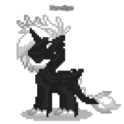 Size: 400x400 | Tagged: artist needed, safe, imported from derpibooru, oc, oc only, pony, pony town, antlers, claws, horn, solo, tail, wings