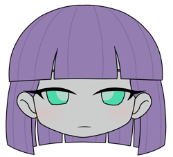 Size: 656x598 | Tagged: safe, alternate version, artist:batipin, imported from derpibooru, part of a set, maud pie, equestria girls, head only, simple background, solo, transparent background