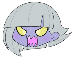 Size: 701x547 | Tagged: safe, alternate version, artist:batipin, imported from derpibooru, part of a set, limestone pie, equestria girls, angry, equestria girls-ified, head only, open mouth, simple background, solo, transparent background