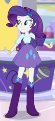 Size: 289x634 | Tagged: safe, imported from derpibooru, screencap, rarity, dance magic, equestria girls, spoiler:eqg specials, belt, boots, clothes, cropped, high heel boots, shirt, shoes, skirt, solo