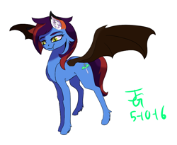 Size: 800x655 | Tagged: safe, artist:joan-grace, imported from derpibooru, oc, oc only, bat pony, pony, bat pony oc, bat wings, ear fluff, female, mare, signature, simple background, solo, white background, wings