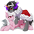 Size: 2000x2000 | Tagged: safe, artist:午夜, imported from derpibooru, king sombra, oc, oc:coloured glaze rose, bat pony, pony, unicorn, canon x oc, duo, duo male, high res, lying down, male, sombrose, stallion, wings