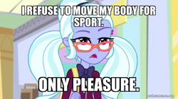 Size: 800x448 | Tagged: safe, edit, edited screencap, imported from derpibooru, screencap, sugarcoat, dance magic, equestria girls, spoiler:eqg specials, caption, image macro, jellystone, text