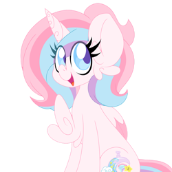 Size: 1280x1280 | Tagged: safe, artist:ladylullabystar, imported from derpibooru, oc, oc only, oc:lullaby star, alicorn, pony, chest fluff, female, mare, solo, two toned wings, wings