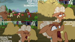 Size: 1280x720 | Tagged: safe, edit, edited screencap, editor:quoterific, imported from derpibooru, screencap, burdock hooffield, greenhoof hooffield, hilly hooffield, ma hooffield, earth pony, pony, season 5, the hooffields and mccolts, female, floppy ears, hooffield family, mare, open mouth