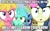 Size: 630x396 | Tagged: safe, edit, edited screencap, imported from derpibooru, screencap, bon bon, carrot top, cherry berry, golden harvest, lyra heartstrings, merry may, minuette, neon lights, rising star, sweetie drops, earth pony, pegasus, pony, unicorn, season 2, the super speedy cider squeezy 6000, :o, >:o, caption, image macro, implied anon, meme, o, o mouth, open mouth, spongebob squarepants, text, the bully, this will end in pain