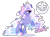 Size: 1700x1262 | Tagged: safe, artist:gihhbloonde, imported from derpibooru, oc, oc only, pony, unicorn, female, magical lesbian spawn, mare, offspring, parent:fleur-de-lis, parent:princess luna, parents:fleur de lune, simple background, solo, transparent background