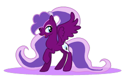 Size: 940x594 | Tagged: safe, artist:aonairfaol, imported from derpibooru, oc, oc only, pegasus, pony, base used, eyelashes, female, magical lesbian spawn, mare, offspring, parent:pinkie pie, parent:princess luna, parents:lunapie, pegasus oc, raised hoof, simple background, smiling, solo, transparent background, wings