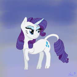 Size: 1600x1600 | Tagged: safe, artist:alice, imported from derpibooru, rarity, pony, unicorn, solo