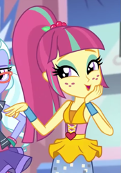 Size: 481x689 | Tagged: safe, imported from derpibooru, screencap, sour sweet, sugarcoat, dance magic, equestria girls, spoiler:eqg specials, cropped, cute, female, freckles, sleeveless, sourbetes