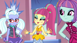 Size: 1920x1079 | Tagged: safe, imported from derpibooru, screencap, sour sweet, sugarcoat, sunny flare, dance magic, equestria girls, spoiler:eqg specials, sleeveless