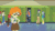 Size: 800x450 | Tagged: safe, imported from derpibooru, screencap, blueberry cake, curly winds, golden hazel, heath burns, indigo wreath, rainbow dash, rose heart, scribble dee, some blue guy, watermelody, wiz kid, equestria girls, equestria girls series, run to break free, spoiler:eqg series (season 2), animated, canterlot high, converes, converse, running, school, shoes, singing, slow motion, song, walking