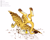 Size: 5000x4000 | Tagged: safe, artist:hilloty, imported from derpibooru, oc, oc only, oc:beaky, griffon, fanfic:yellow feathers, backbend, beak, falling, griffon oc, paw pads, paws, simple background, solo