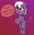 Size: 2368x2392 | Tagged: safe, artist:heretichesh, imported from derpibooru, oc, oc only, demon, demon pony, original species, pony, bipedal, choker, dialogue, fangs, female, filly, gradient background, high res, pentagram, pentagram eyes, seven deadly sins, sin of lust, solo, spaded tail, speech bubble, wingding eyes