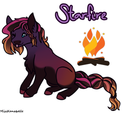 Size: 1950x1800 | Tagged: safe, artist:misskanabelle, imported from derpibooru, oc, oc only, earth pony, pony, :p, braided tail, colored hooves, earth pony oc, fire, one eye closed, simple background, solo, tongue out, transparent background, wink