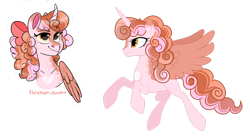 Size: 1920x1048 | Tagged: safe, artist:teal-quil, imported from derpibooru, oc, oc only, oc:cupid cake, alicorn, pony, female, magical lesbian spawn, mare, offspring, parent:princess flurry heart, parent:pumpkin cake, parents:pumpkin heart, simple background, solo, transparent background