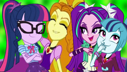 Size: 4500x2531 | Tagged: safe, artist:bigpurplemuppet99, imported from derpibooru, adagio dazzle, aria blaze, sci-twi, sonata dusk, twilight sparkle, equestria girls, rainbow rocks, the dazzlings