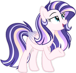 Size: 1653x1573 | Tagged: safe, artist:auroranovasentry, imported from derpibooru, oc, oc only, oc:aria twinkle, pegasus, pony, female, magical lesbian spawn, mare, offspring, parent:fluttershy, parent:twilight sparkle, parents:twishy, simple background, solo, transparent background