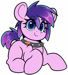 Size: 3645x4000 | Tagged: safe, artist:partylikeanartist, imported from derpibooru, oc, oc only, earth pony, pony, collar, looking at you, solo