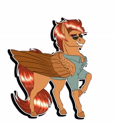 Size: 2644x2905 | Tagged: safe, artist:inisealga, imported from derpibooru, oc, oc only, pegasus, pony, clothes, collared shirt, commission, folded wings, high res, male, pegasus oc, shirt, shirt collar, simple background, smug, solo, solo male, stallion, sticker, sticker pack, sticker set, transparent background, white background, wings