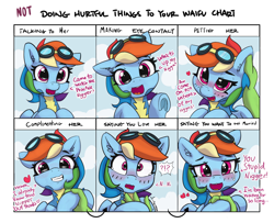 Size: 1600x1300 | Tagged: safe, artist:pabbley, edit, imported from ponybooru, rainbow dash, oc, oc:anon, human, clothes, crying, cute, dashabetes, dialogue, doing loving things, ear scratch, english, exclamation point, female, frog (hoof), interrobang, looking at you, loving, male, mare, meme, nigga, nigger, not doing hurtful things to your waifu, offscreen character, offscreen human, offscreen male, open mouth, petting, question mark, racism, smiling, solo, tears of joy, text, underhoof, uniform, waifu, waifu chart, wonderbolt trainee uniform, wonderbolts uniform