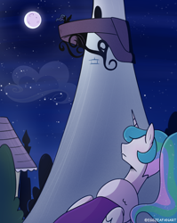 Size: 1272x1600 | Tagged: safe, artist:eggzeafanart, imported from derpibooru, princess celestia, princess luna, alicorn, pony, canterlot, comic, full moon, moon