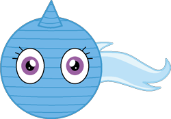 Size: 786x546 | Tagged: safe, artist:mega-poneo, imported from derpibooru, trixie, unicorn, ball, female, inanimate tf, mare, morph ball, simple background, solo, transformation, transparent background, trixieball, yarn, yarn ball