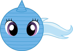 Size: 786x546 | Tagged: safe, alternate version, artist:mega-poneo, imported from derpibooru, trixie, unicorn, ball, female, inanimate tf, mare, morph ball, simple background, solo, transformation, transparent background, trixieball, yarn, yarn ball