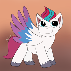 Size: 1080x1080 | Tagged: safe, artist:artyanimated, artist:cartoonwishes, imported from derpibooru, zipp storm, pegasus, pony, female, g5, mare, solo