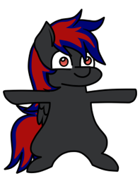 Size: 238x300 | Tagged: safe, imported from derpibooru, oc, oc only, oc:shadow sky, pegasus, pony, bipedal, cute, folded wings, pegasus oc, simple background, solo, tiny, transparent background, wings