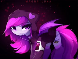 Size: 3937x3006 | Tagged: safe, artist:magnaluna, imported from derpibooru, oc, oc only, oc:violet moonflower, bat pony, pony, bat pony oc, bat wings, bottomless, clothes, high res, partial nudity, socks, wings
