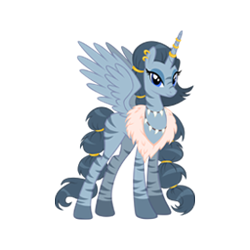 Size: 256x256 | Tagged: safe, imported from derpibooru, queen parabola, alicorn, zebra, zebra alicorn, female, g4, gameloft, icon, mare, official, simple background, solo, transparent background, video game