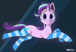 Size: 1890x1293 | Tagged: safe, artist:neyvashift, imported from derpibooru, starlight glimmer, pony, unicorn, clothes, socks, solo, striped socks