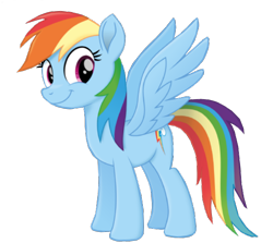 Size: 1280x1144 | Tagged: safe, artist:benpictures1, imported from derpibooru, rainbow dash, pegasus, pony, my little pony: the movie, :t, cute, dashabetes, female, mare, simple background, smiling, solo, spread wings, standing, transparent background, vector, wings