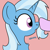 Size: 2000x2000 | Tagged: safe, artist:dafiltafish, imported from derpibooru, starlight glimmer, trixie, pony, unicorn, boop, chest fluff, high res, offscreen character, solo focus