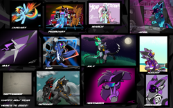 Size: 4000x2500 | Tagged: safe, artist:flywheel, imported from derpibooru, kerfuffle, oc, oc:flywheel, oc:sparrow, cyborg, pegasus, 2021, furry, protogen, wickerbeast
