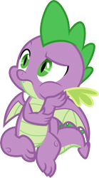Size: 3000x5403 | Tagged: safe, artist:cloudy glow, imported from derpibooru, spike, dragon, the last laugh, .ai available, fangs, male, simple background, sitting, solo, transparent background, vector, winged spike, wings