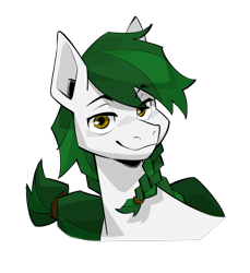 Size: 2271x2481 | Tagged: safe, artist:dar, imported from derpibooru, oc, oc only, oc:meadow skip, earth pony, fanfic:song of seven, braid, earth pony oc, golden eyes, green mane, high res, male, side ponytail, simple background, solo, stallion, tail, transparent background