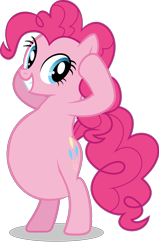 Size: 1042x1635 | Tagged: safe, artist:mlpfan3991, artist:sinkbon, edit, imported from derpibooru, vector edit, pinkie pie, earth pony, pony, read it and weep, belly, big belly, bipedal, female, simple background, solo, stuffed belly, transparent background, vector